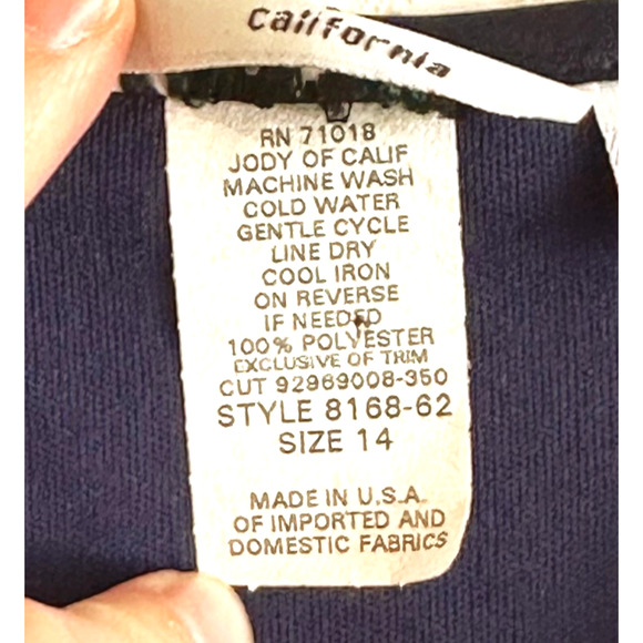 VTG Y2K Jody of California Babydoll Dress (14) (Actual M) Fairy Romantic Whimsy - Picture 5 of 10